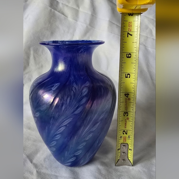 Vintage Skookum signed glass vase - Picture 5 of 7